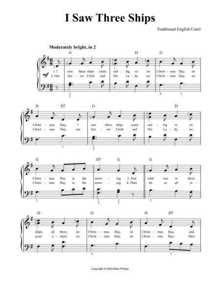 I Saw Three Ships (arr. Mark Phillips)