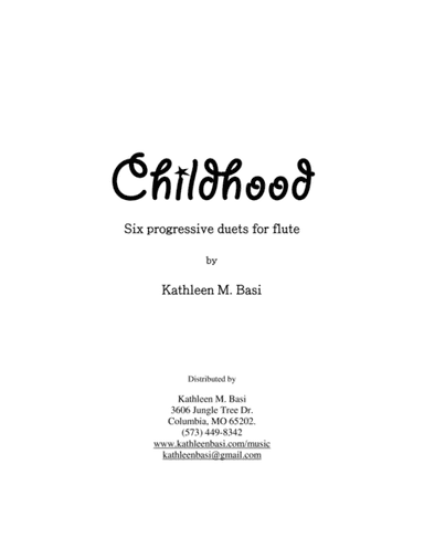 Childhood: Six progressive duets for flute