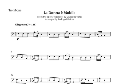 La Donna è Mobile (arr. Rodrigo Faleiros)