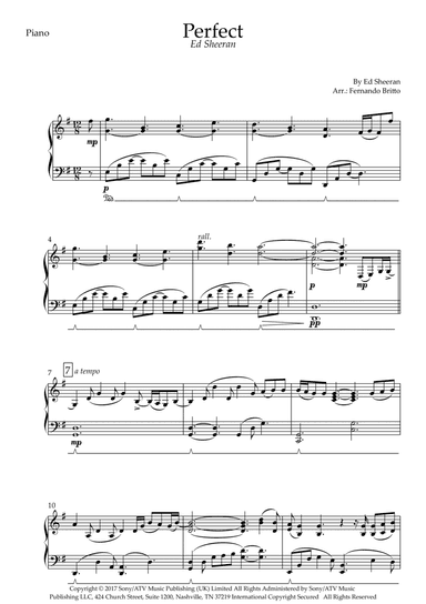 Perfect (arr. Fernando Britto)