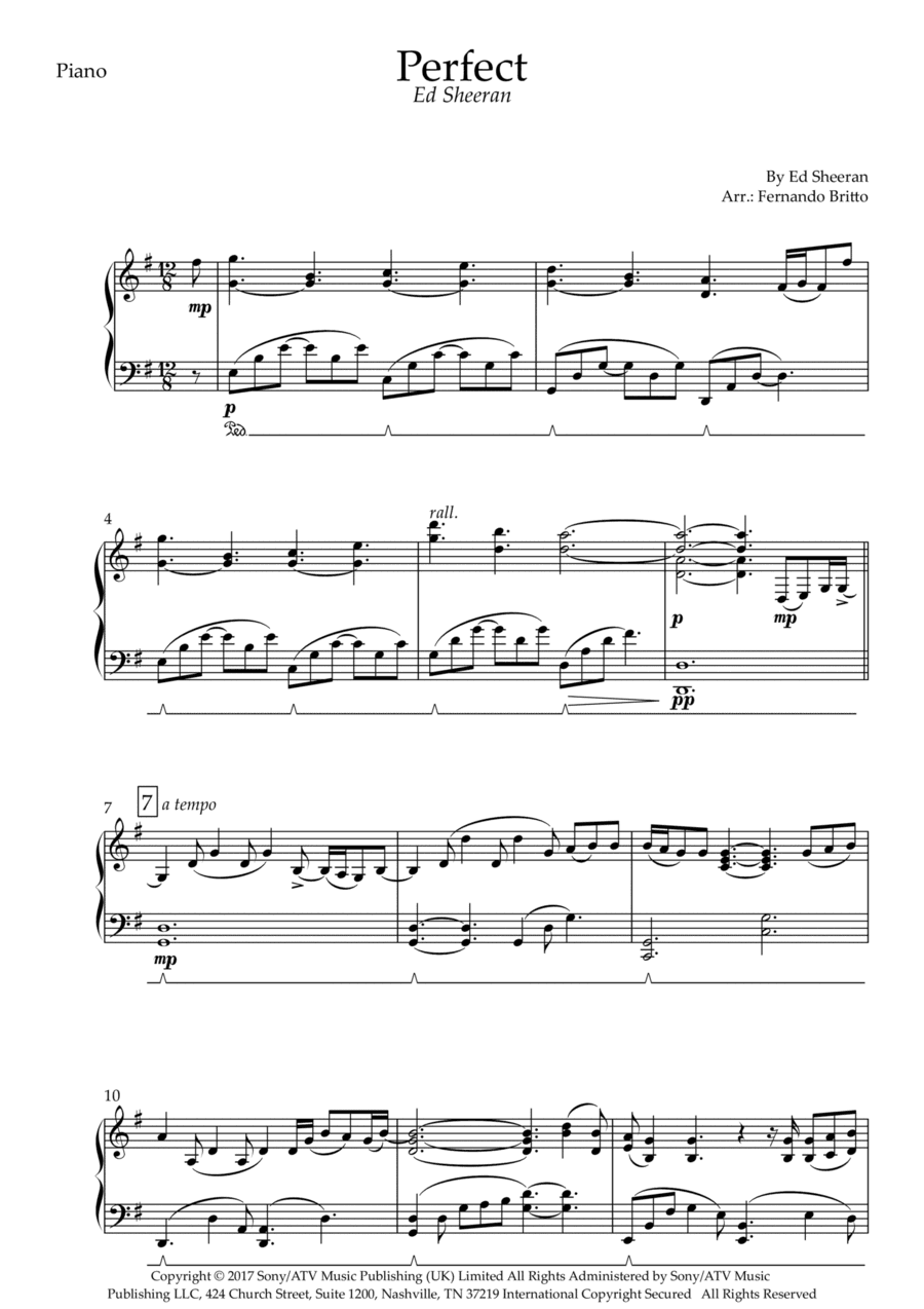Perfect (arr. Fernando Britto)