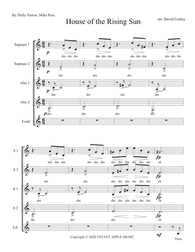 The House Of The Rising Sun (arr. David Conley)