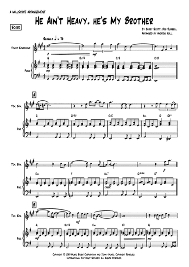 He Ain't Heavy, He's My Brother (arr. Andrew Will)