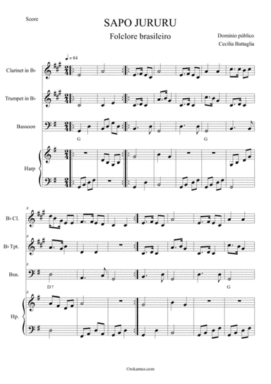 "Sapo Jururú" - Brasilian folksong (arr. Cecilia Battaglia)