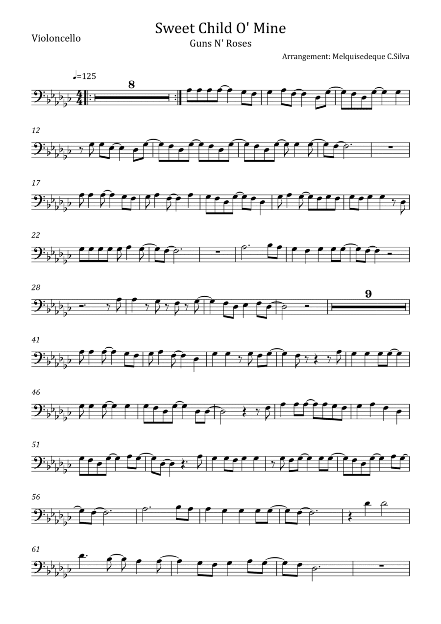 Sweet Child O' Mine (arr. Melquisedeque C.Silva)