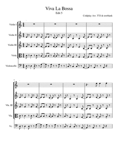 Viva La Vida (arr. TTJ)