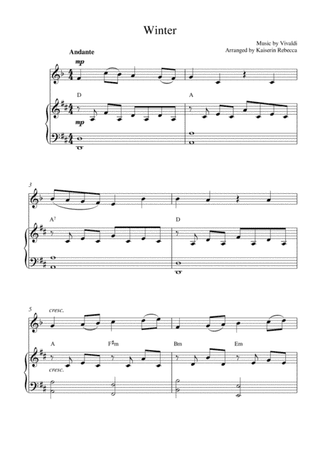 Winter (arr. Kaiserin Rebecca)