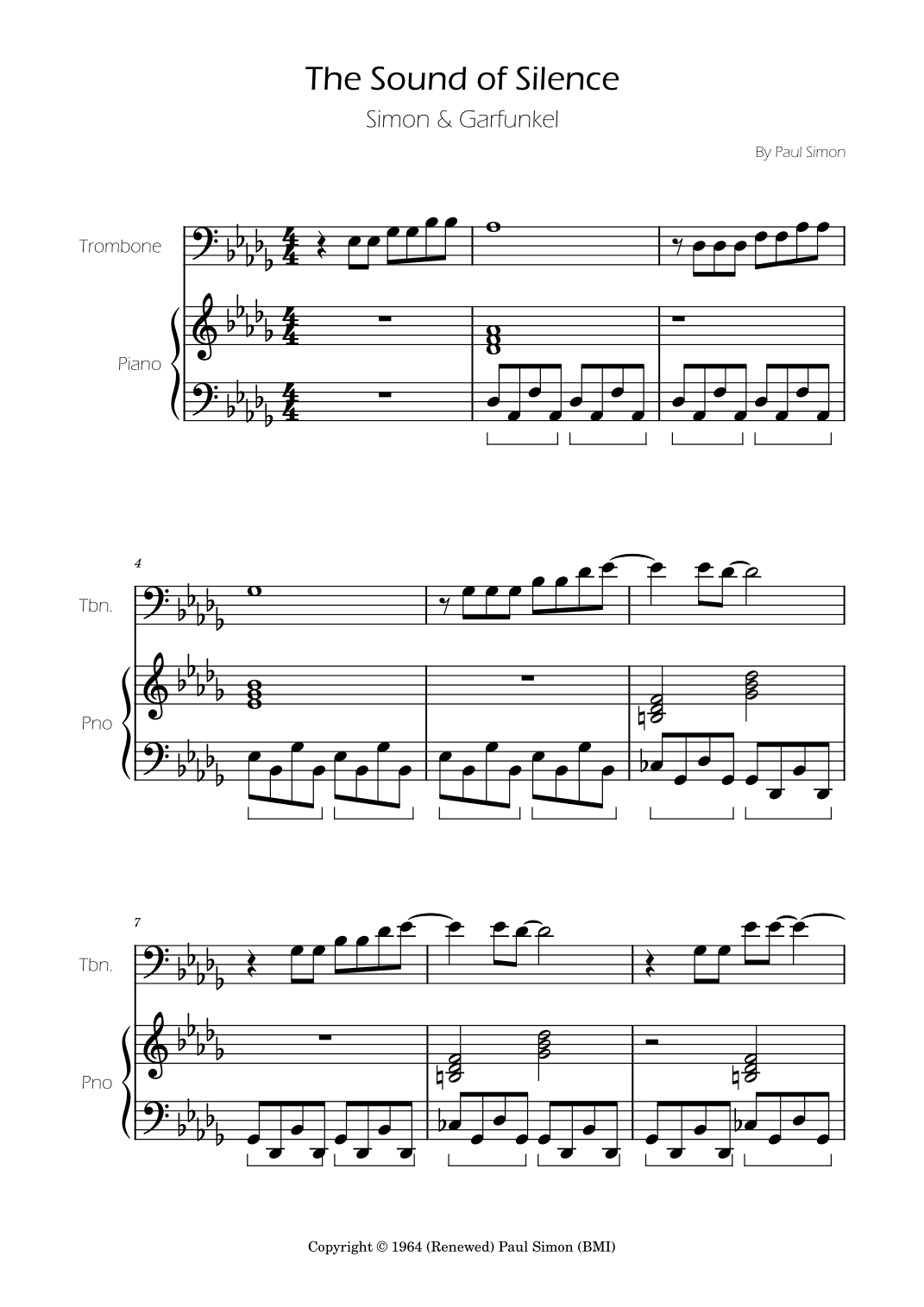 The Sound Of Silence (arr. Ygor Nunes)