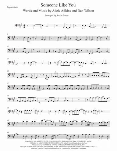 Someone Like You (arr. Kevin Busse)