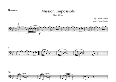 Mission: Impossible Theme (arr. Fabio Britto)