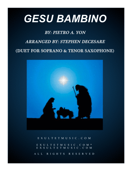 Gesu Bambino (Duet for Soprano and Tenor Saxophone) (arr. Stephen DeCesare)