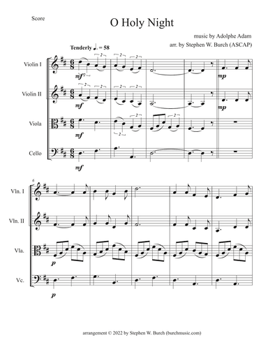 O Holy Night (arr. Stephen W. Burch (ASCAP))