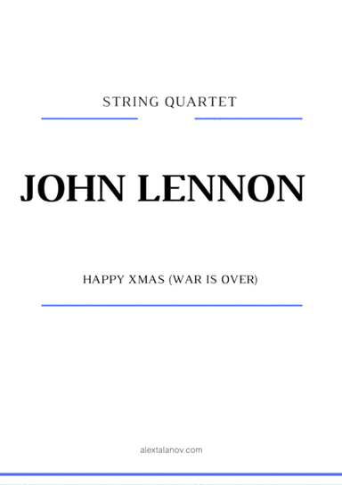 Happy Xmas (War Is Over) (arr. Alex Talanov)