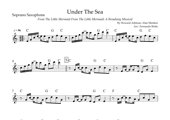 Under The Sea (arr. Fernando Britto)