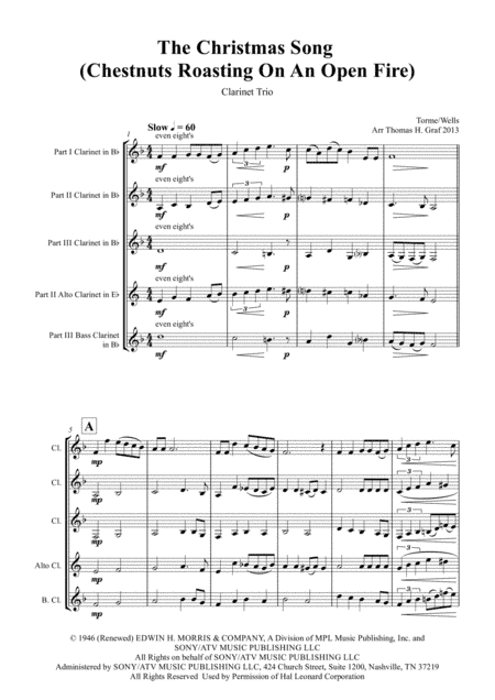 The Christmas Song (Chestnuts Roasting On An Open Fire) (arr. Thomas H. Graf)