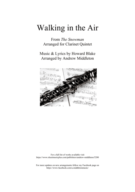 Walking In The Air (arr. Andrew Middleton)