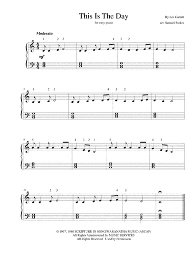 This Is The Day (arr. Samuel Stokes)