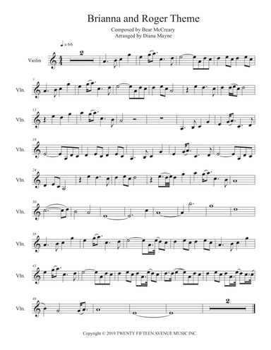 Brianna And Roger Theme (arr. Diana Mayne)