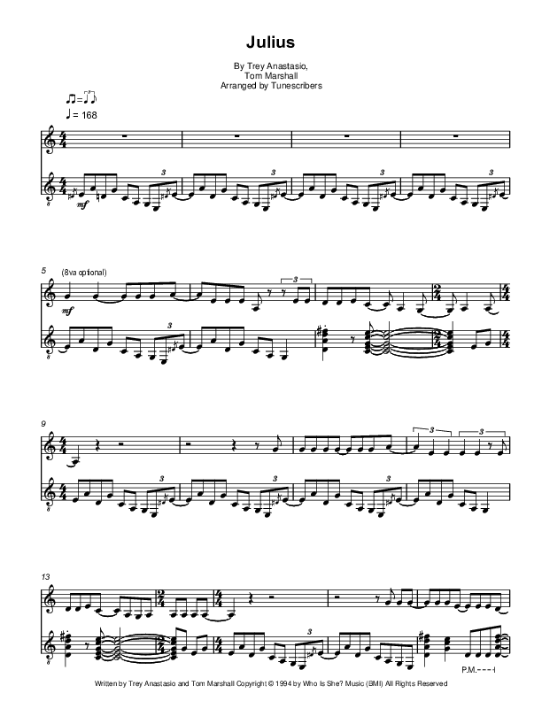 Julius (arr. Tunescribers)