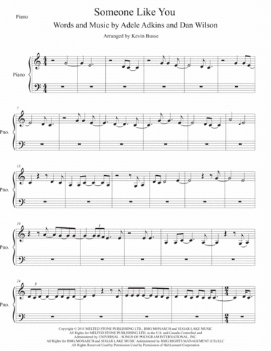 Someone Like You (arr. Kevin Busse)