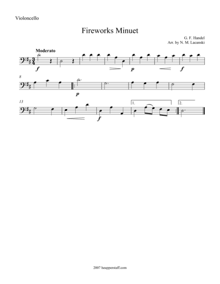 Fireworks Minuet (arr. Nick Lacanski)