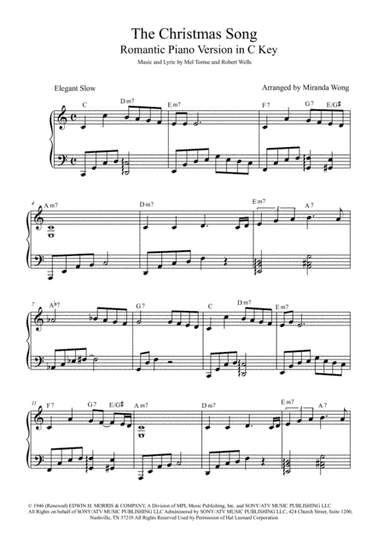 The Christmas Song (Chestnuts Roasting On An Open Fire) (arr. Miranda Wong)