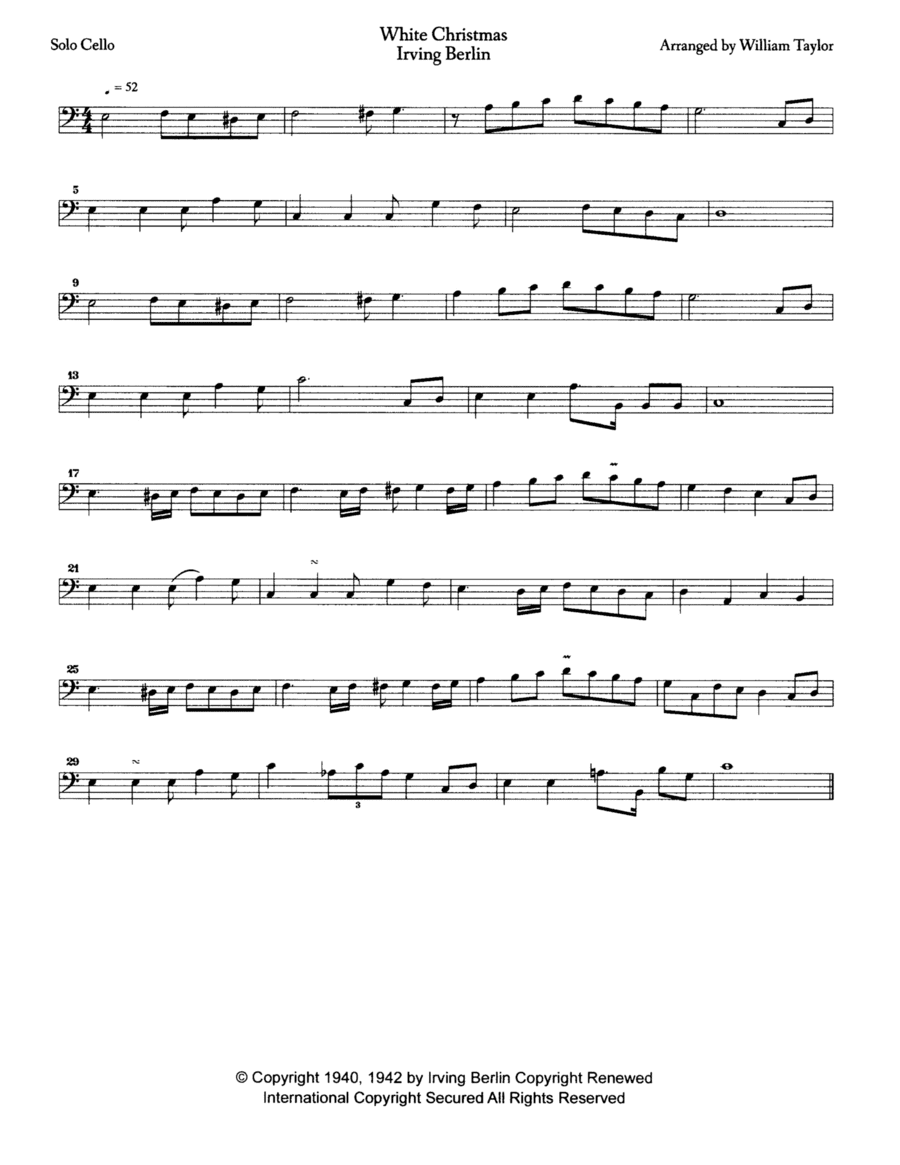 White Christmas (arr. William Taylor)