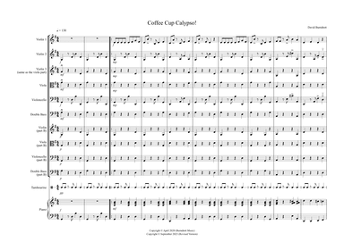 Coffee Cup Calypso! for Beginning and Advanced String Orchestra