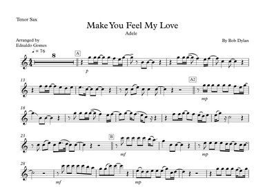 Make You Feel My Love (arr. Ednaldo Gomes)