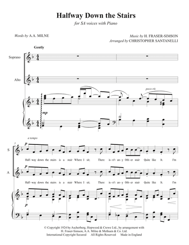 Halfway Down the Stairs (arr. Christopher Santanelli)