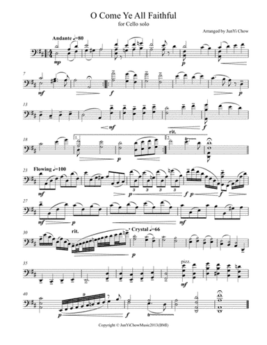 O Come All Ye Faithful (arr. JunYi Chow)