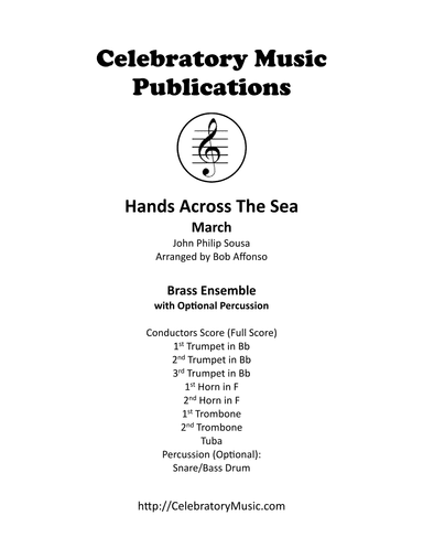 Hands Across The Sea (arr. Bob Affonso)