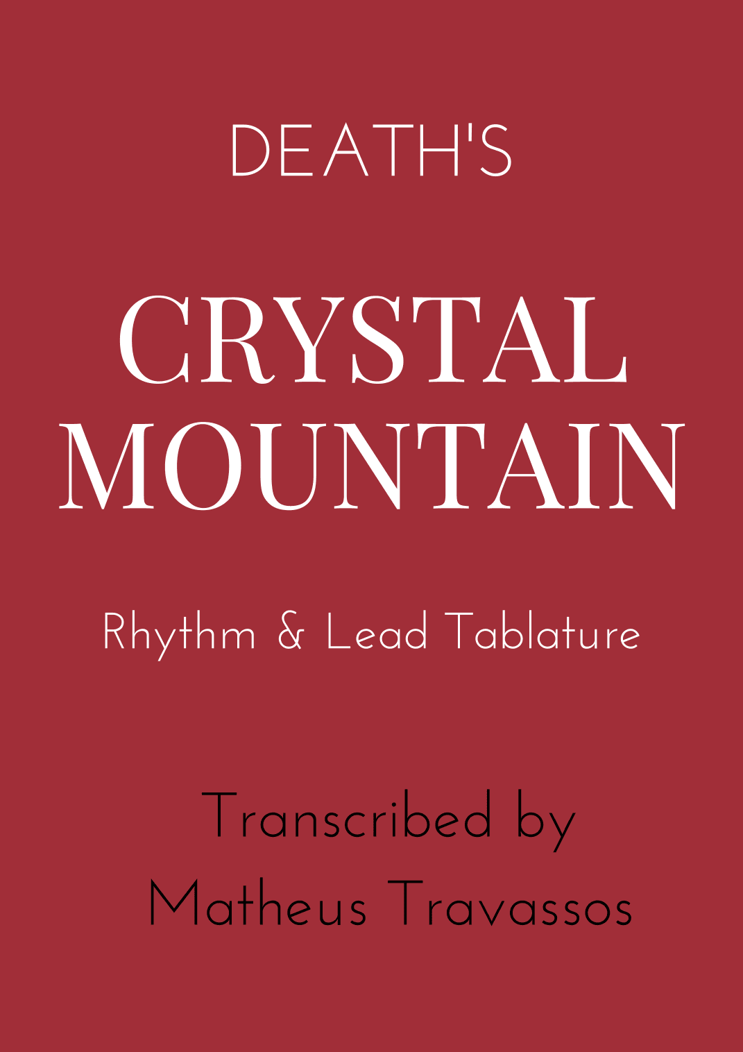 Crystal Mountain (arr. Matheus Travassos)