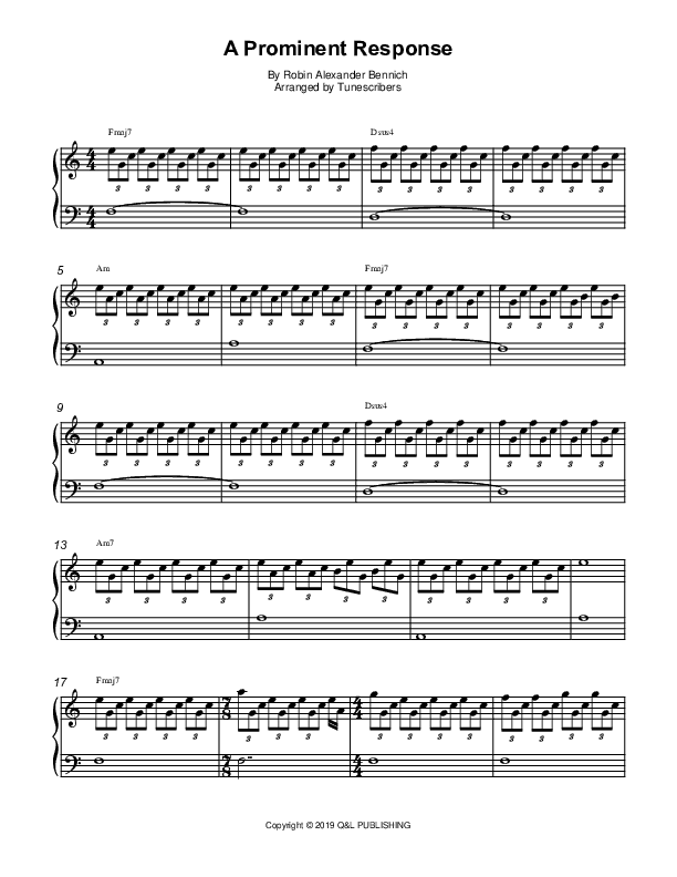 A Prominent Response (arr. Tunescribers)