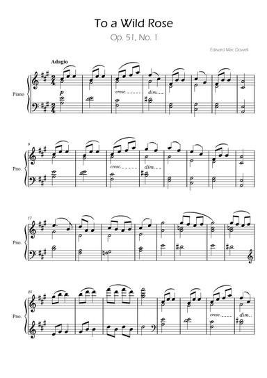 To a Wild Rose (arr. Ygor Nunes)