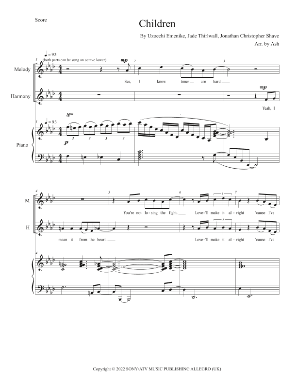 Children (arr. Ash)