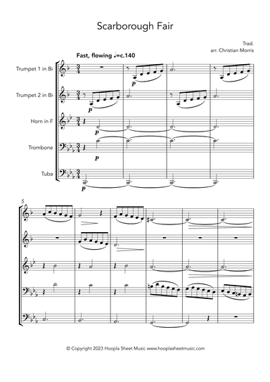 Scarborough Fair (arr. Christian Morris)
