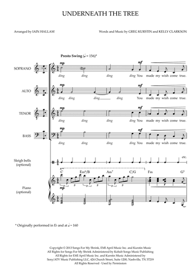 Underneath The Tree (arr. Iain Hallam)