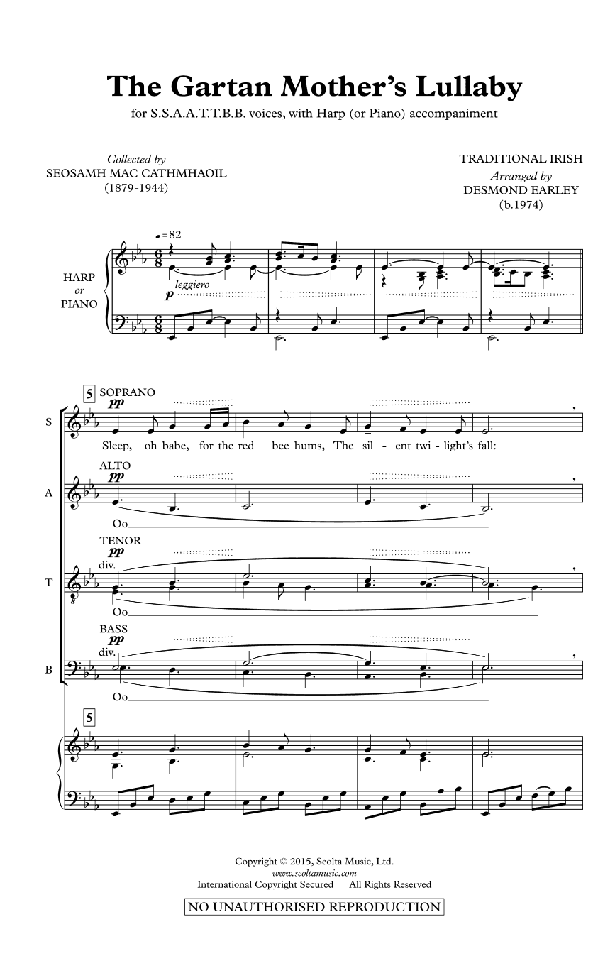The Gartan Mother's Lullaby (arr. Desmond Earley)