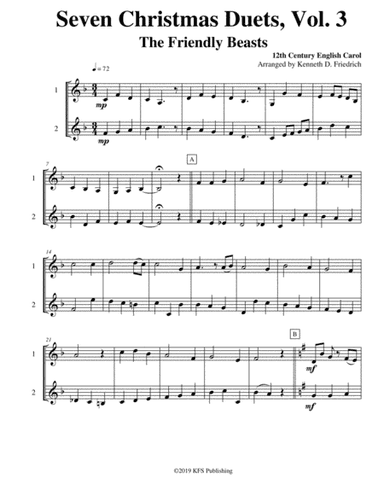 Seven Christmas Duets, Vol. 3 (arr. Kenneth D. Friedrich)