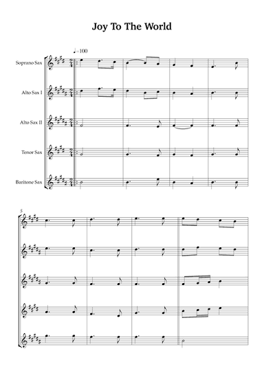 Joy To The World (arr. Karen Gueiros)