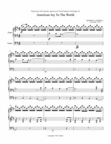 American Joy To the World (arr. Robert G. Farrell)