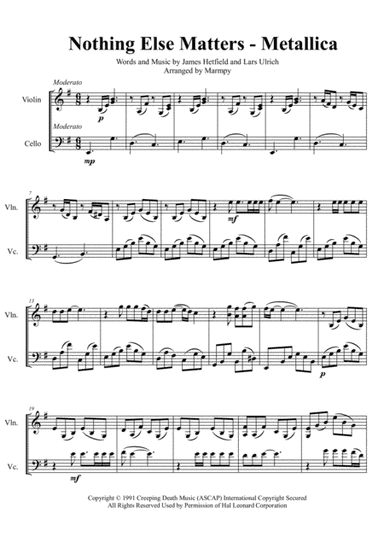 Nothing Else Matters (arr. Marmpy)