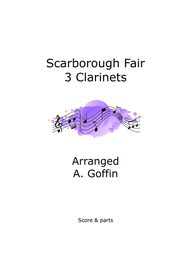 Scarborough Fair woodwind trio (arr. Alison Goffin)