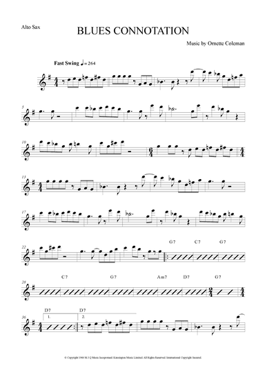 Blues Connotation (arr. The Sheet Music Library)