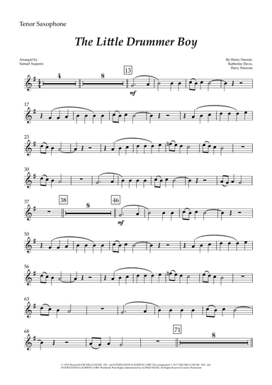 The Little Drummer Boy (arr. Samuel Sequeira)
