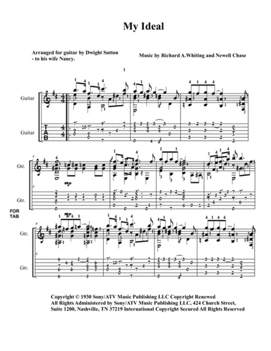 My Ideal (arr. Dwight Sutton)
