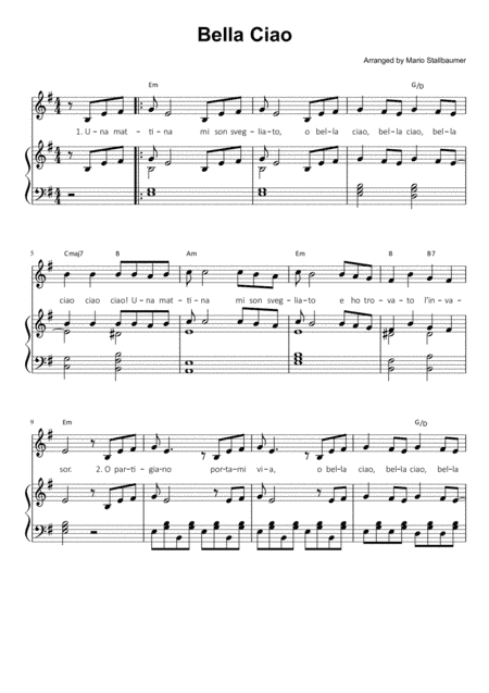 Bella Ciao (arr. Mario Stallbaumer)