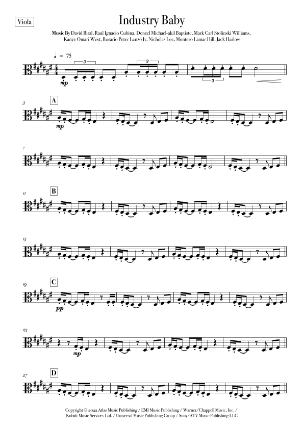 Industry Baby (arr. Rodrigo Nascimento)
