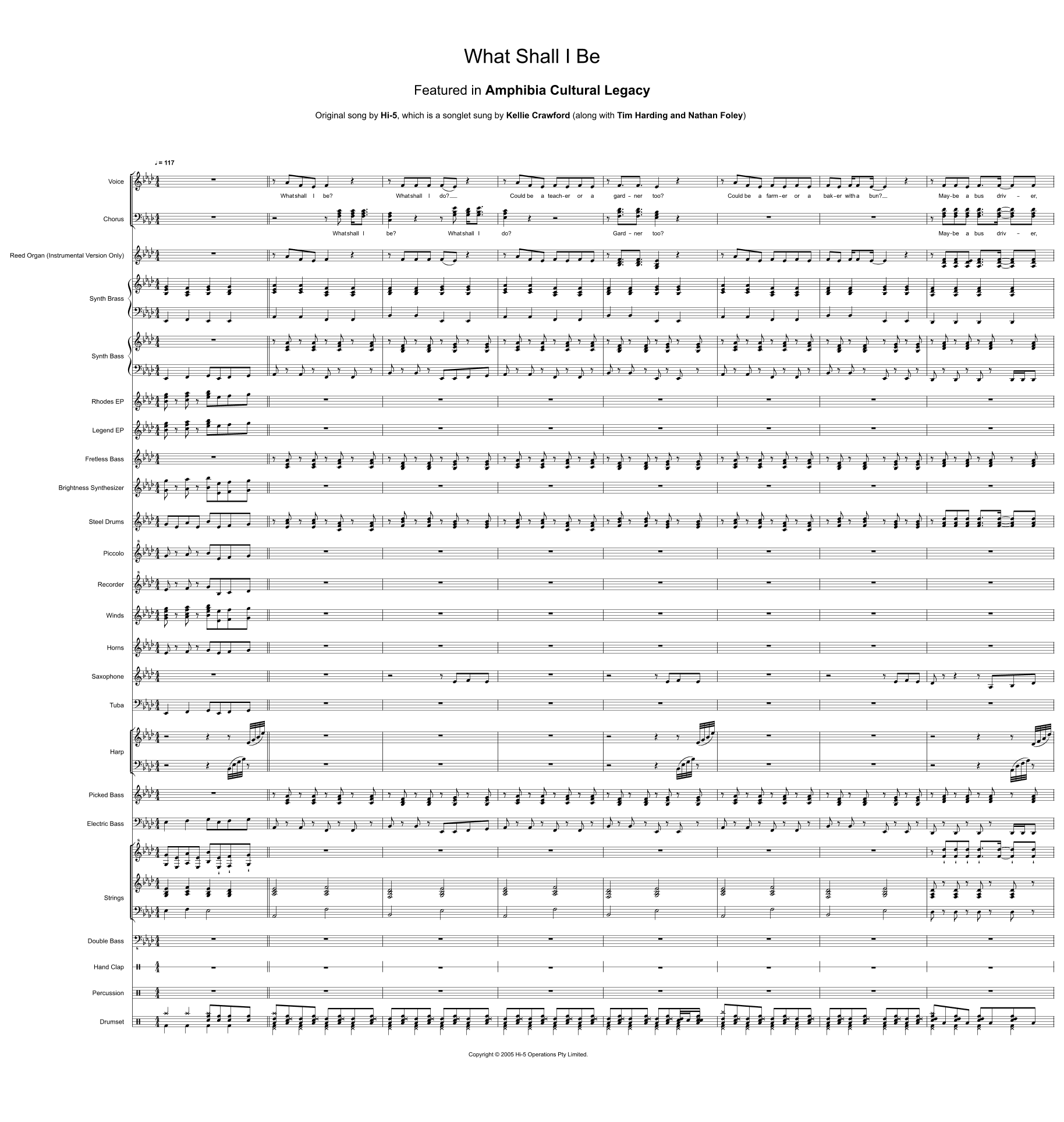 What Shall I Be (arr. Amphibia Cultural Legacy)